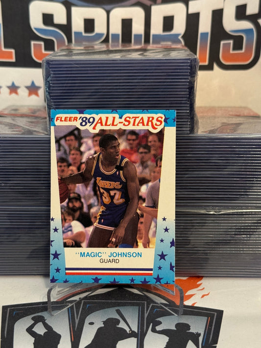 1989 Fleer (All-Star Sticker) Magic Johnson #5