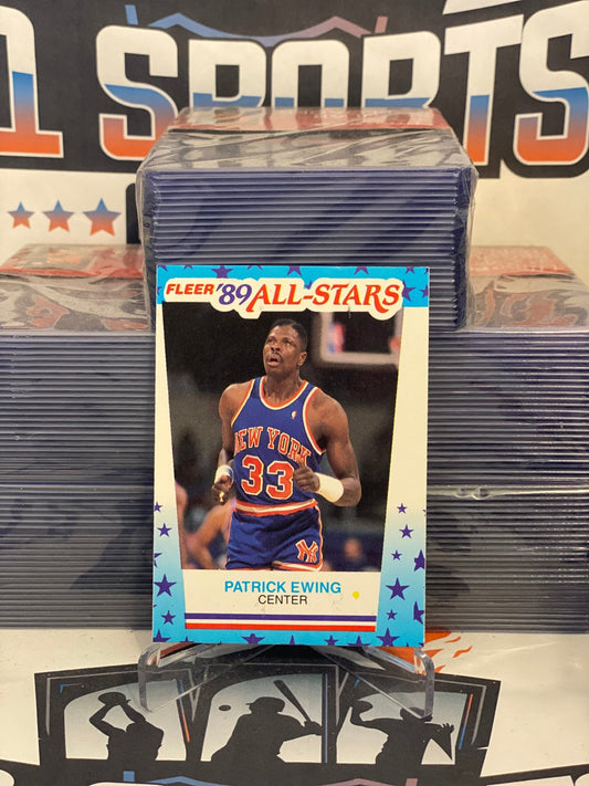 1989 Fleer (All-Star Sticker) Patrick Ewing #7