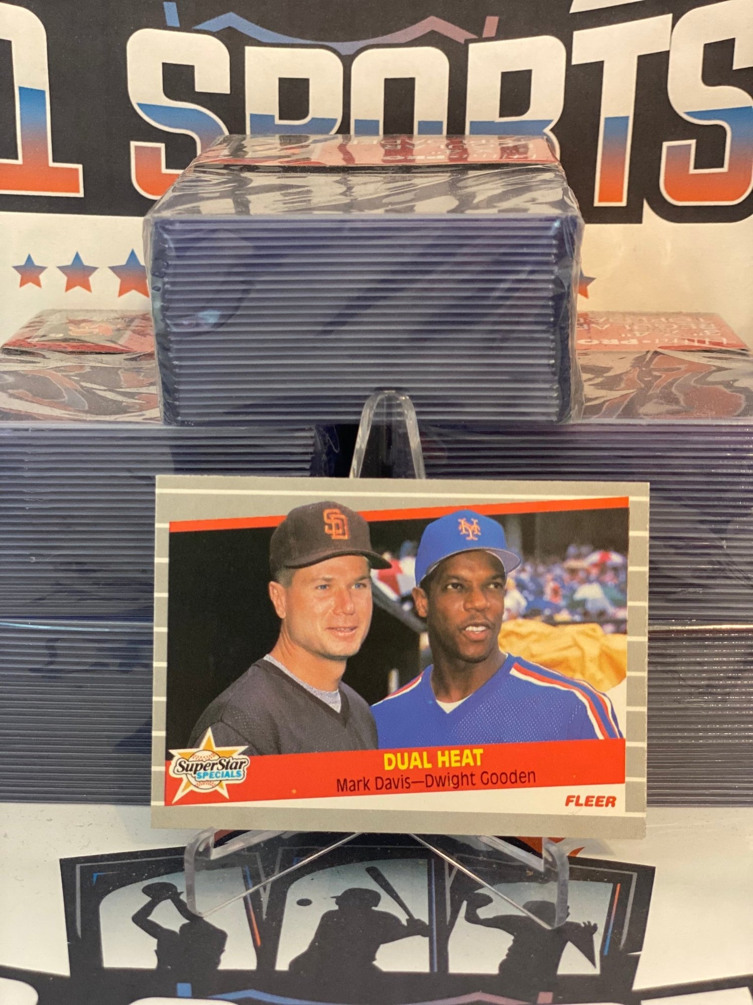 1989 Fleer (Duel Heat) Dwight Gooden & Mark Davis #635