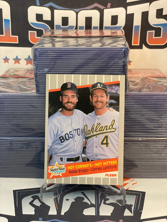 1989 Fleer (Hot Corner) Wade Boggs & Carney Lansford #633
