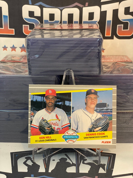 1989 Fleer (Major League Prospects) Dennis Cook & Ken Hill #652