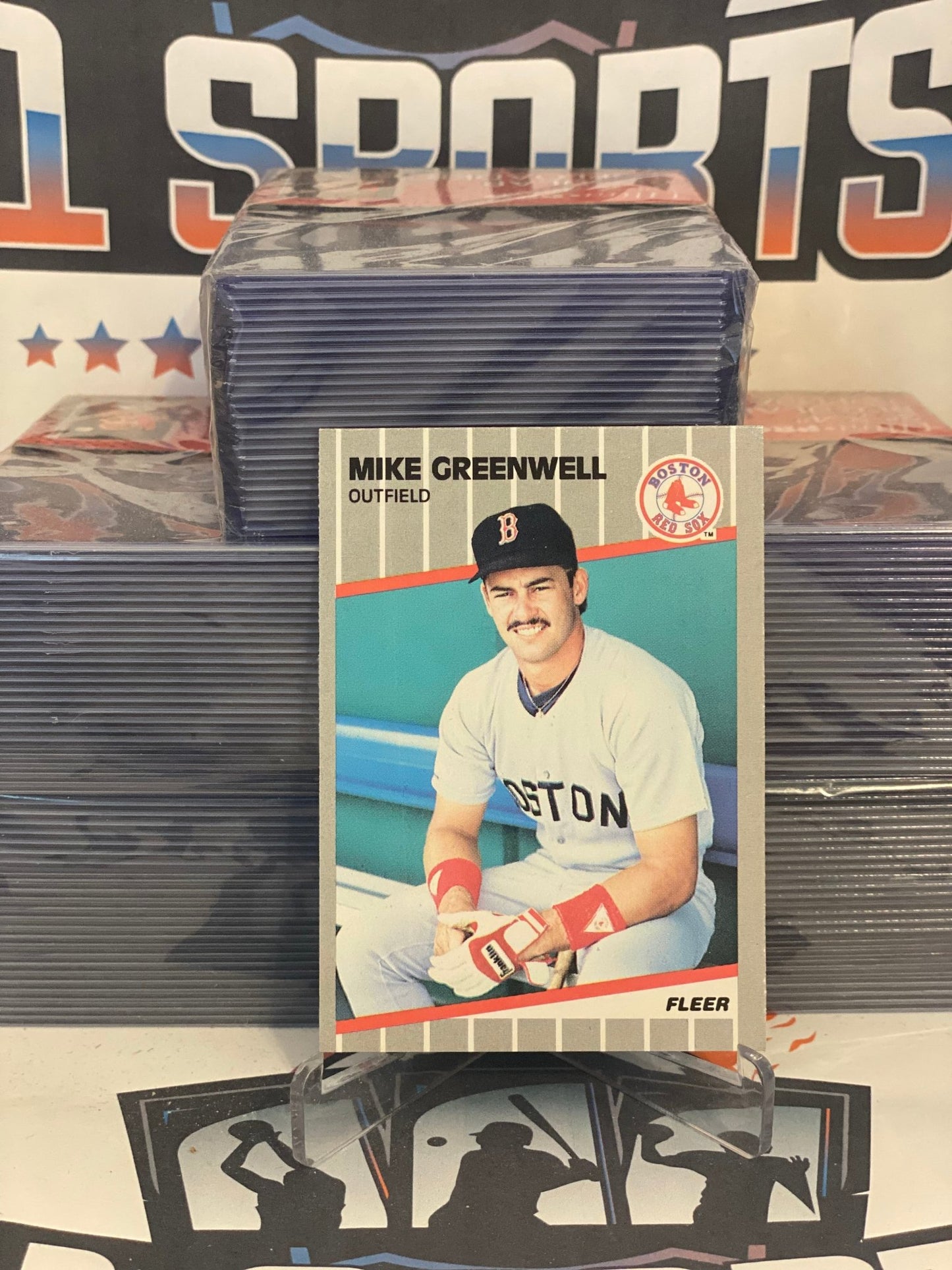 1989 Fleer Mike Greenwell #90