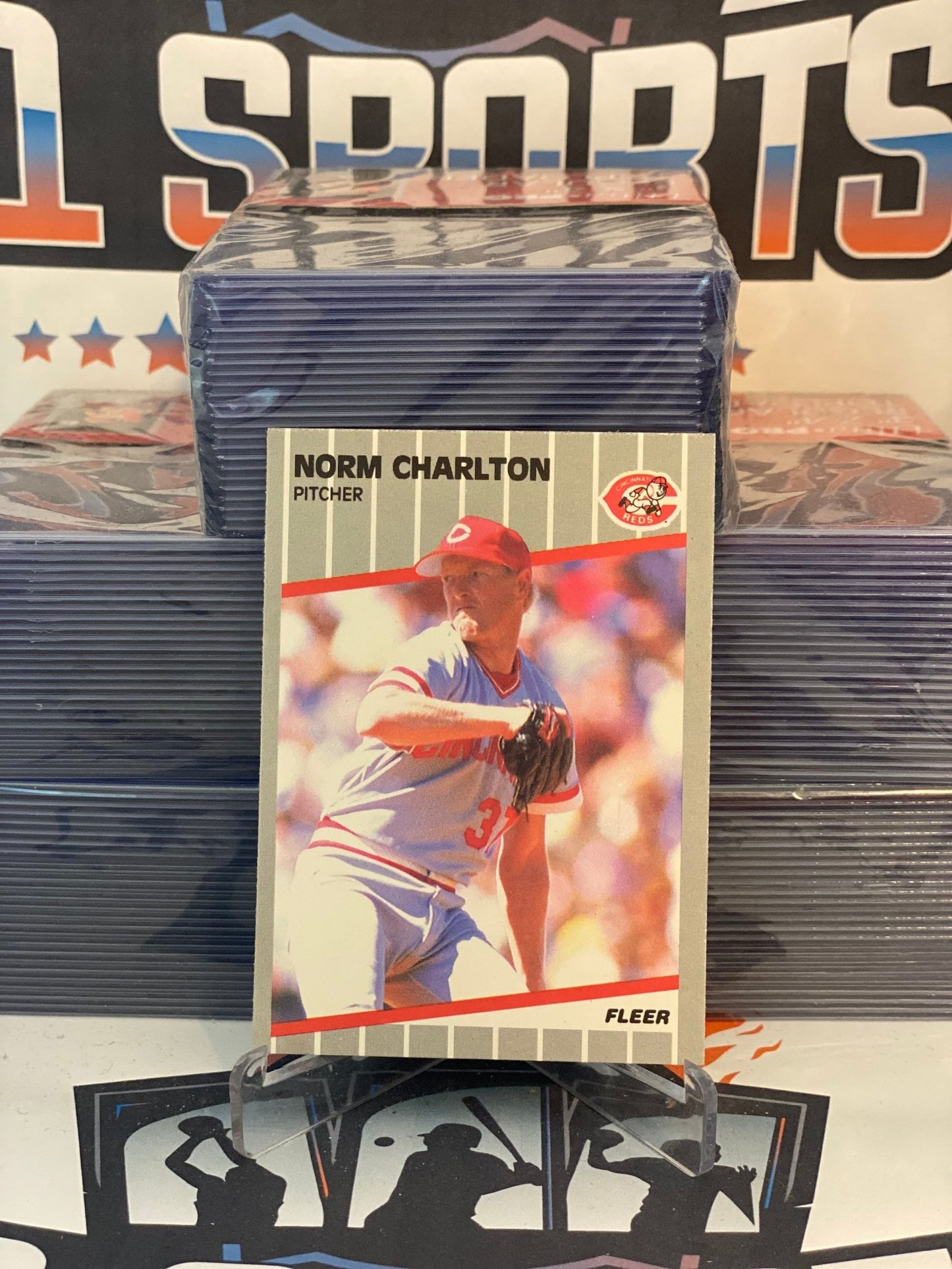 1989 Fleer Norm Charlton Rookie #155