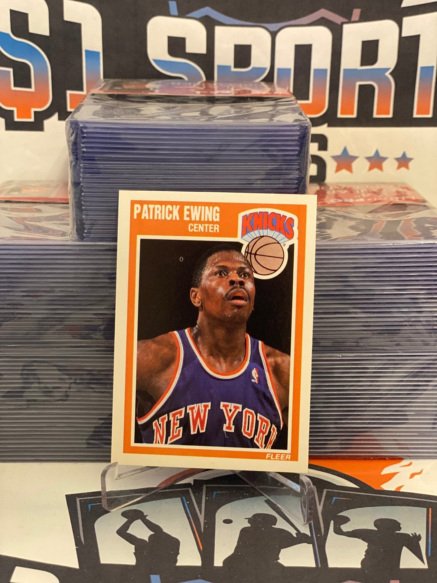1989 Fleer Patrick Ewing #100