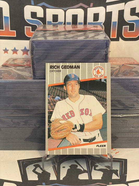 1989 Fleer Rich Gedman #89