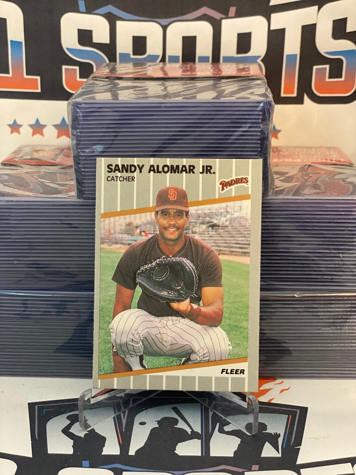 1989 Fleer Sandy Alomar Jr. Rookie #300