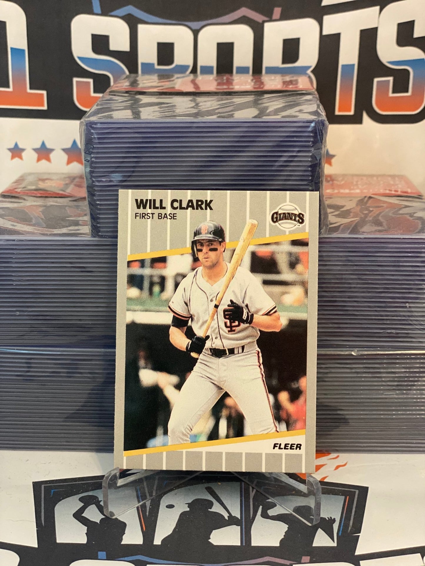 1989 Fleer Will Clark #325 – $1 Sports Cards