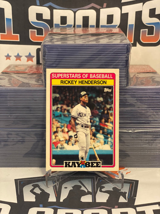 1989 Kaybee (Superstars of Baseball) Rickey Henderson #18