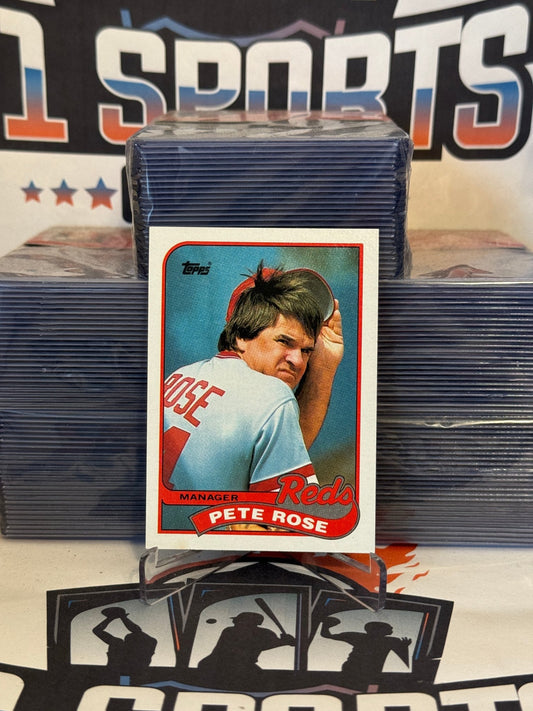 1989 Topps (Red Team Card) Pete Rose #505