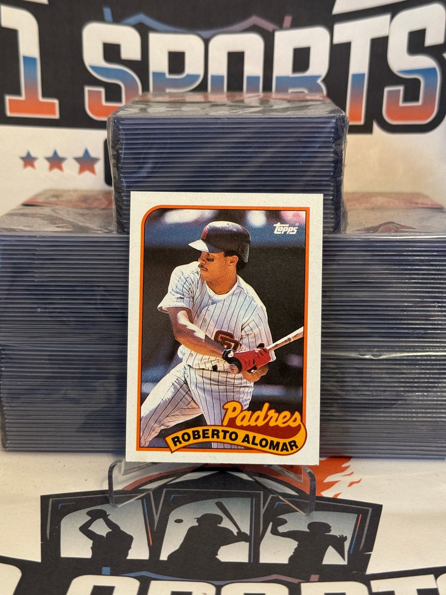 1989 Topps Roberto Alomar Rookie #206