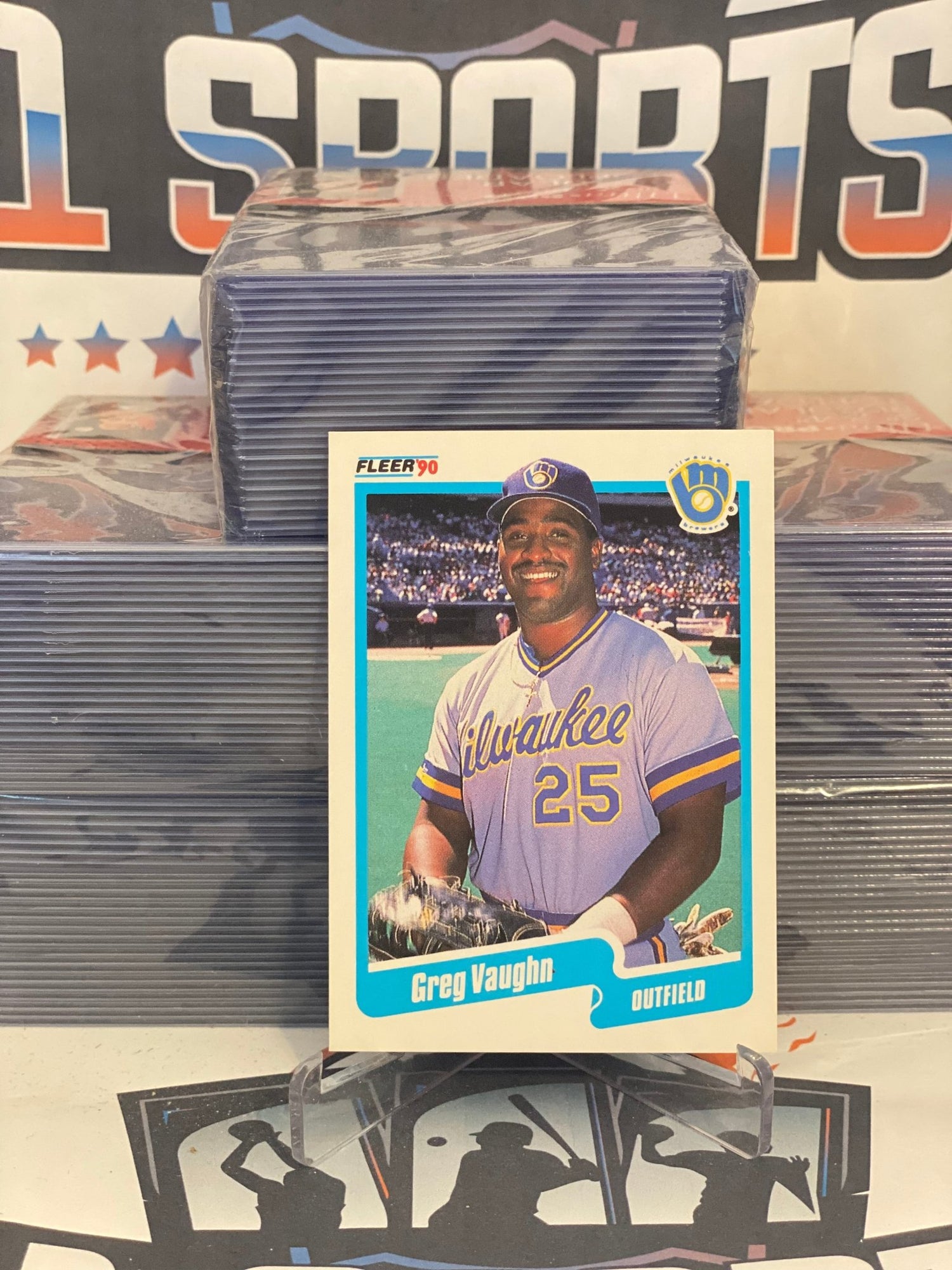 1990 Fleer (2nd Year) Greg Vaughn #339