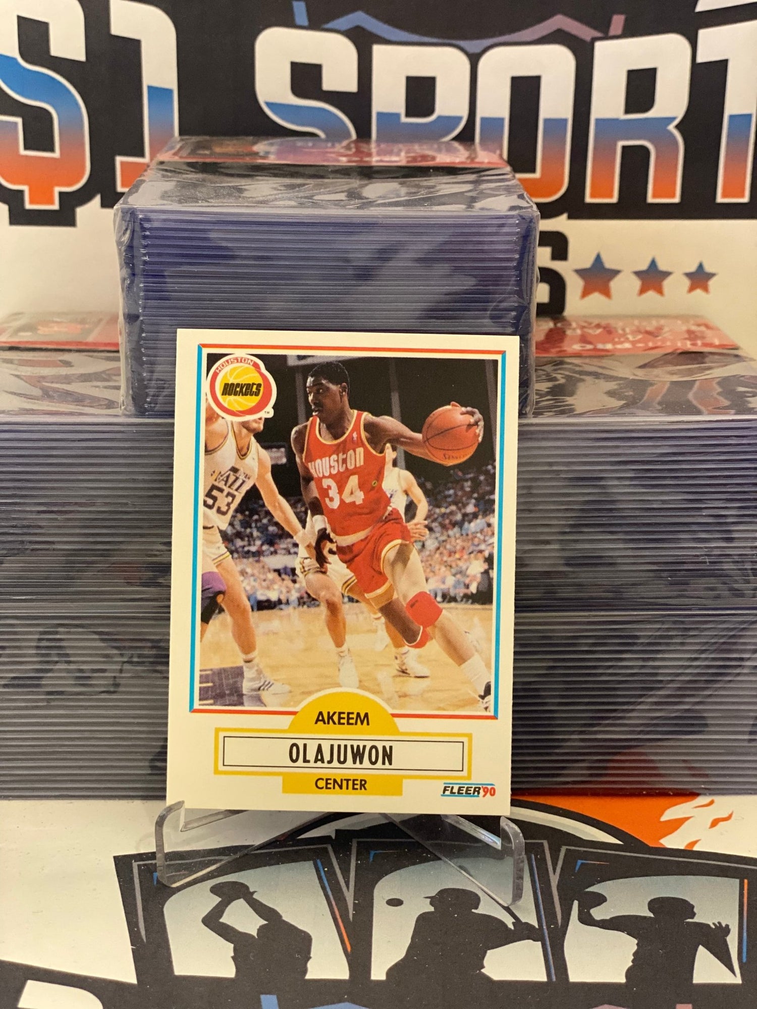 1990 Fleer Hakeem Olajuwon #73