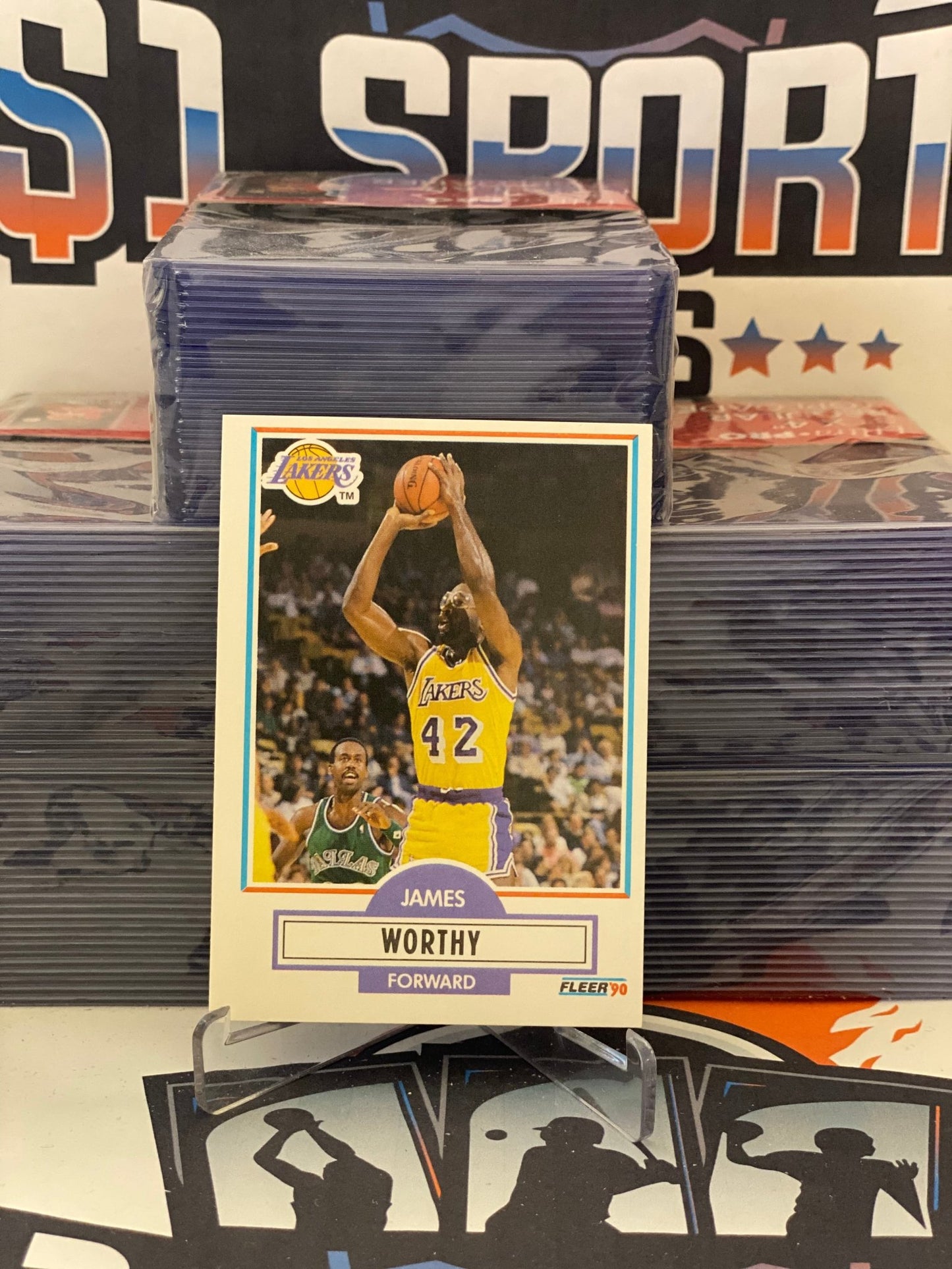 1990 Fleer James Worthy #97