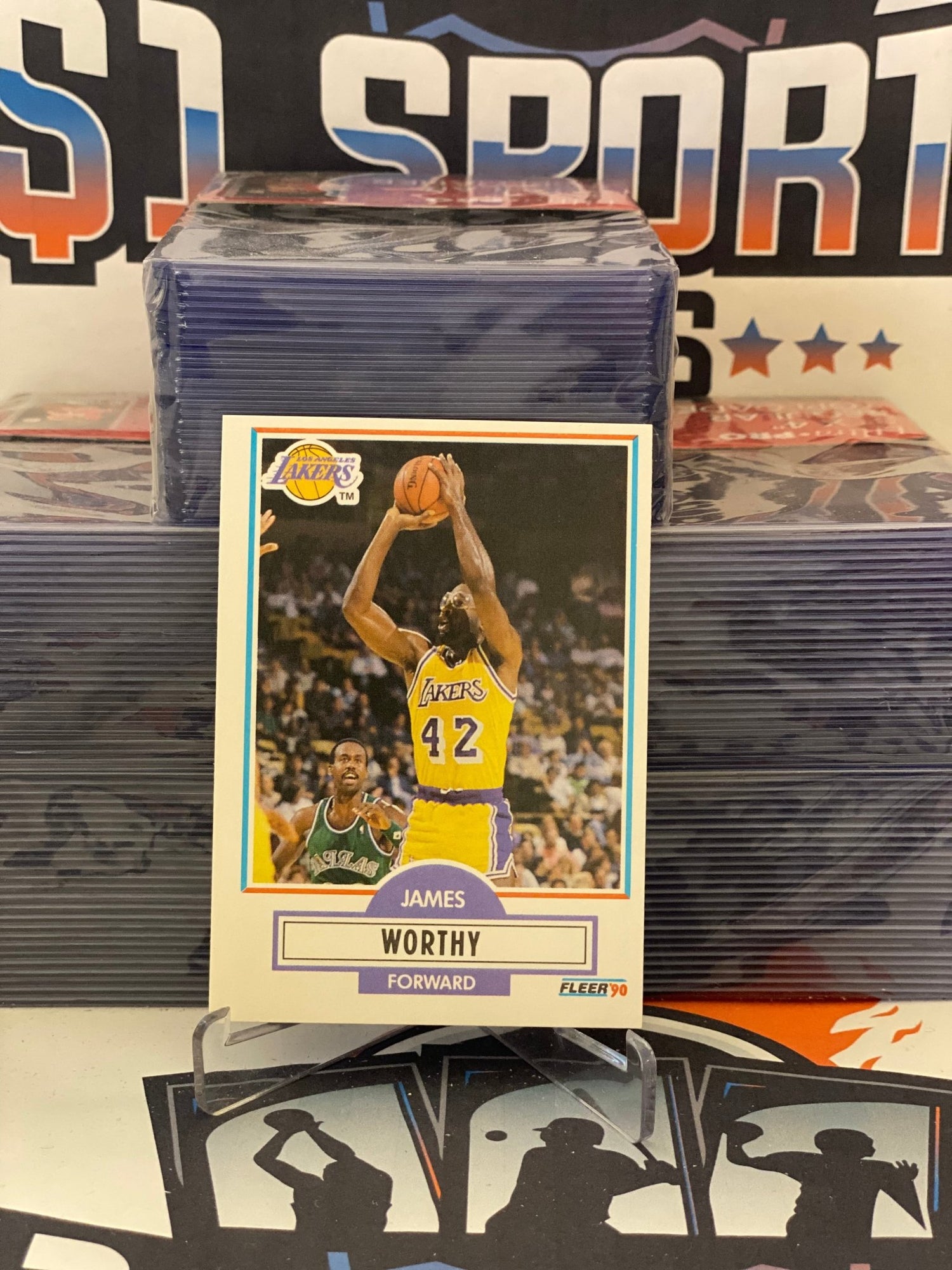 1990 Fleer James Worthy #97