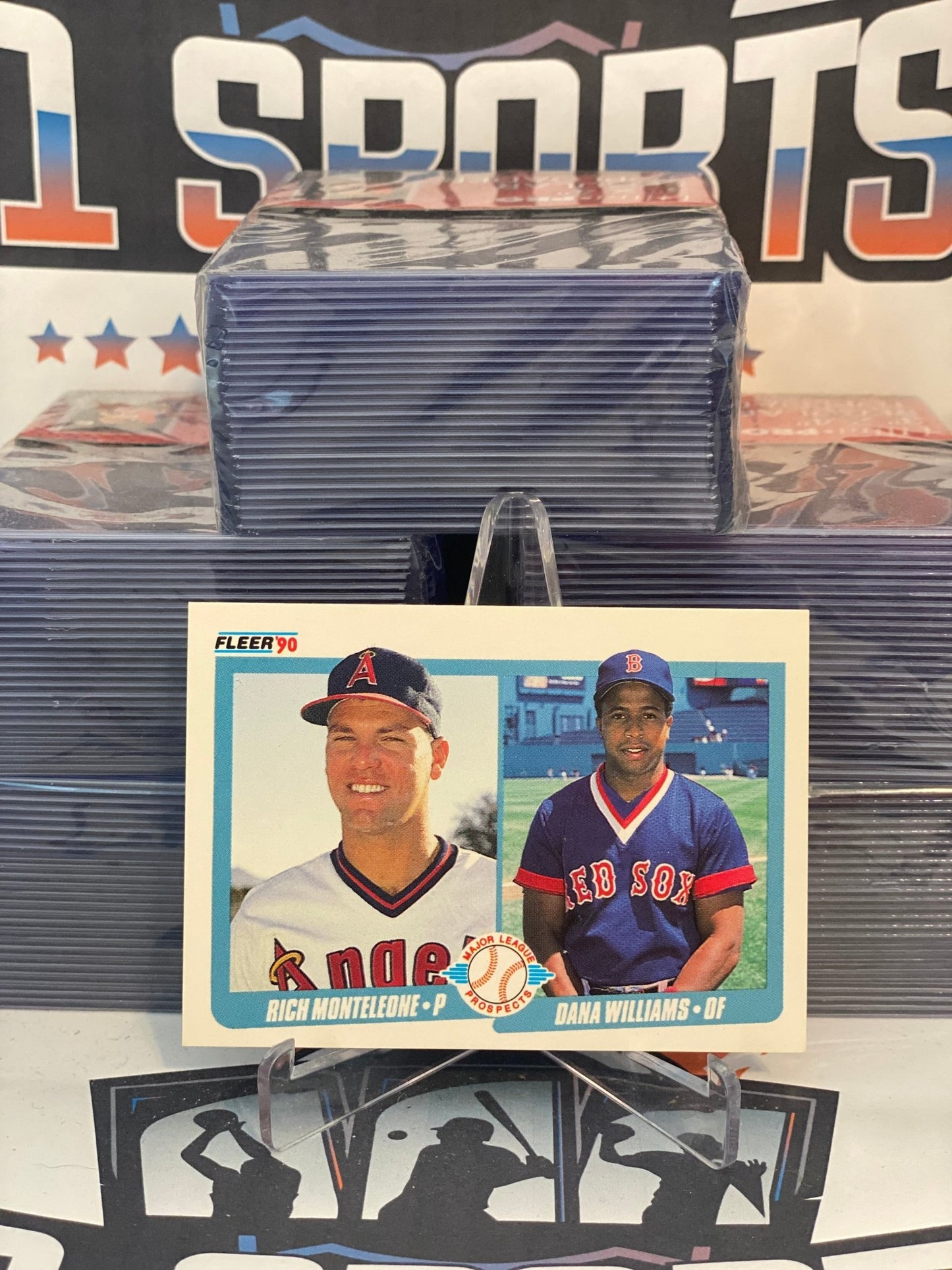 1990 Fleer (Major League Prospects) Rich Monteleone & Dana Williams Rookie #648