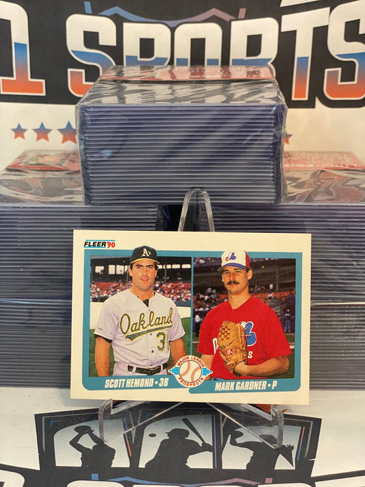 1990 Fleer (Major League Prospects) Scott Hemond & Mark Gardner Rookie #646