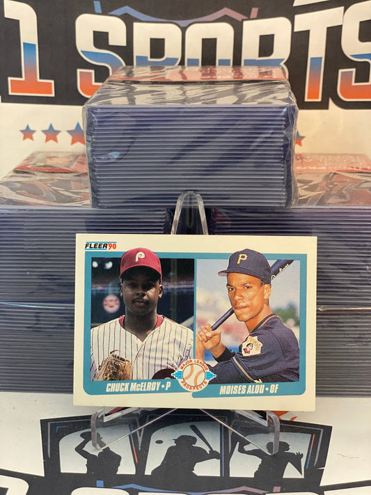 1990 Fleer (Prospects) Moises Alou & Chuck McElroy Rookie #650