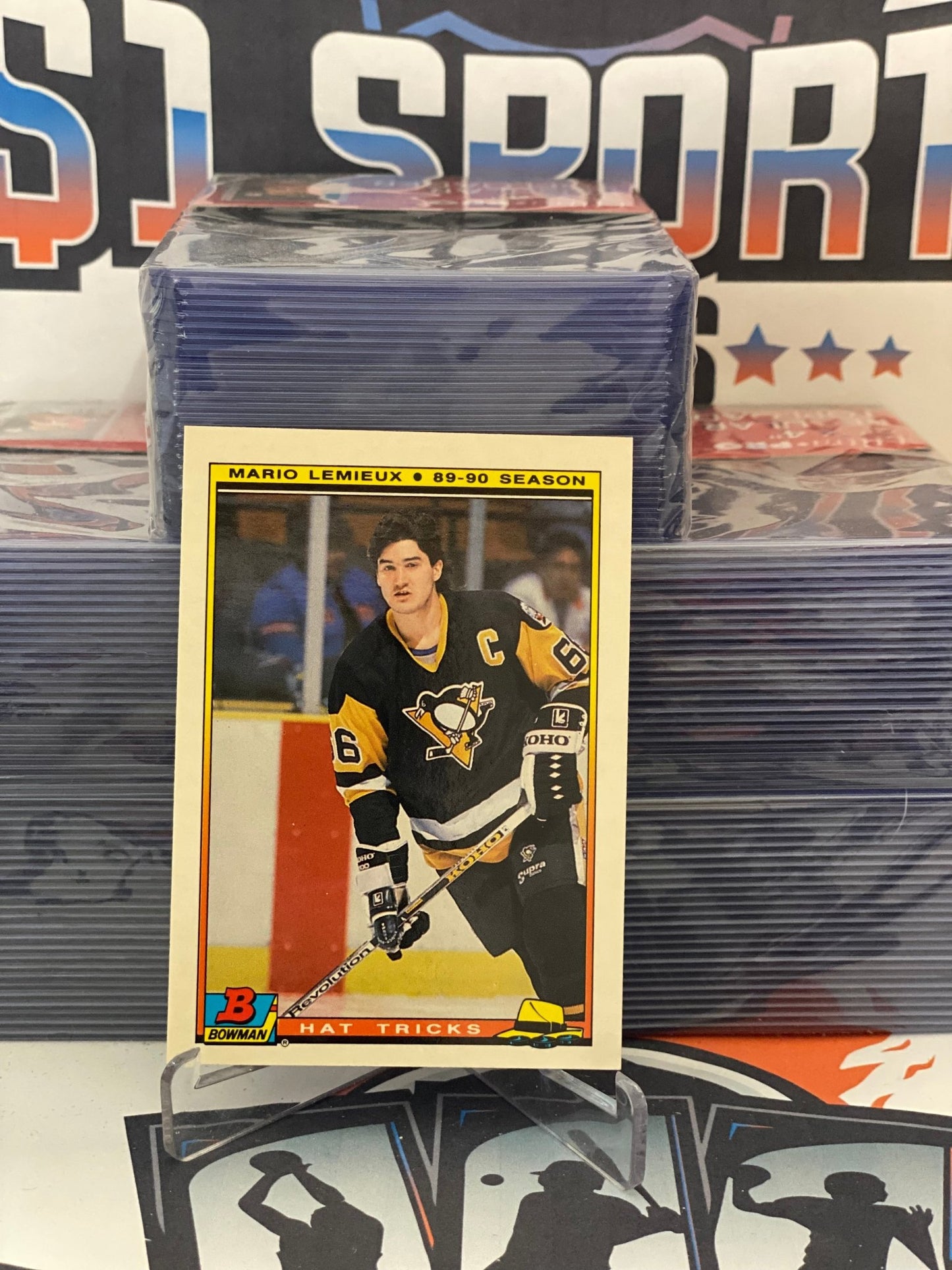 1990 Topps (Hat Trick) Mario Lemiuex #2