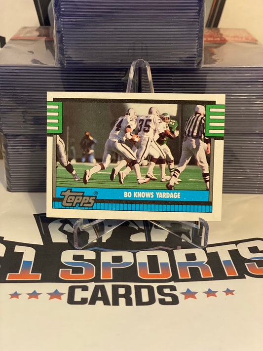 1990 Topps (Los Angeles Raiders Team Card) Bo Jackson #522