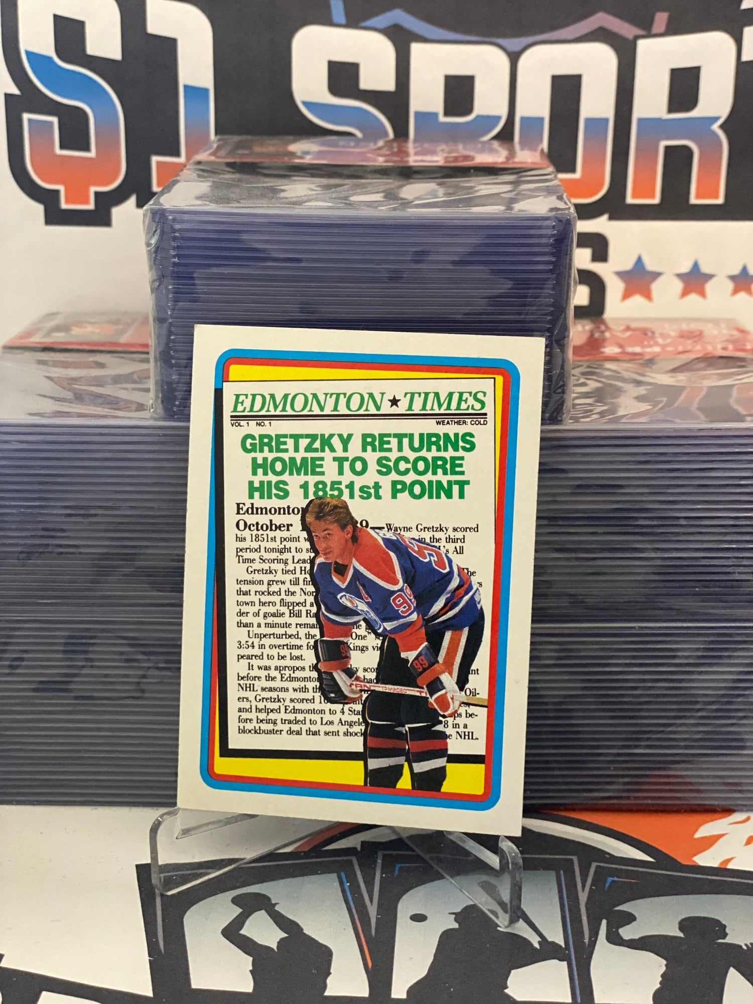 1990 Topps (News Edition, Edmonton) Wayne Gretzky #2