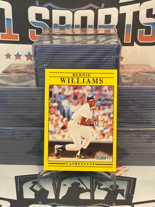 1991 Fleer Update Bernie Williams Rookie #U-49