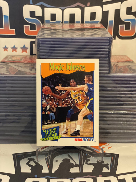 1991 NBA Hoops (All-Time Assists Leaders) Magic Johnson #535