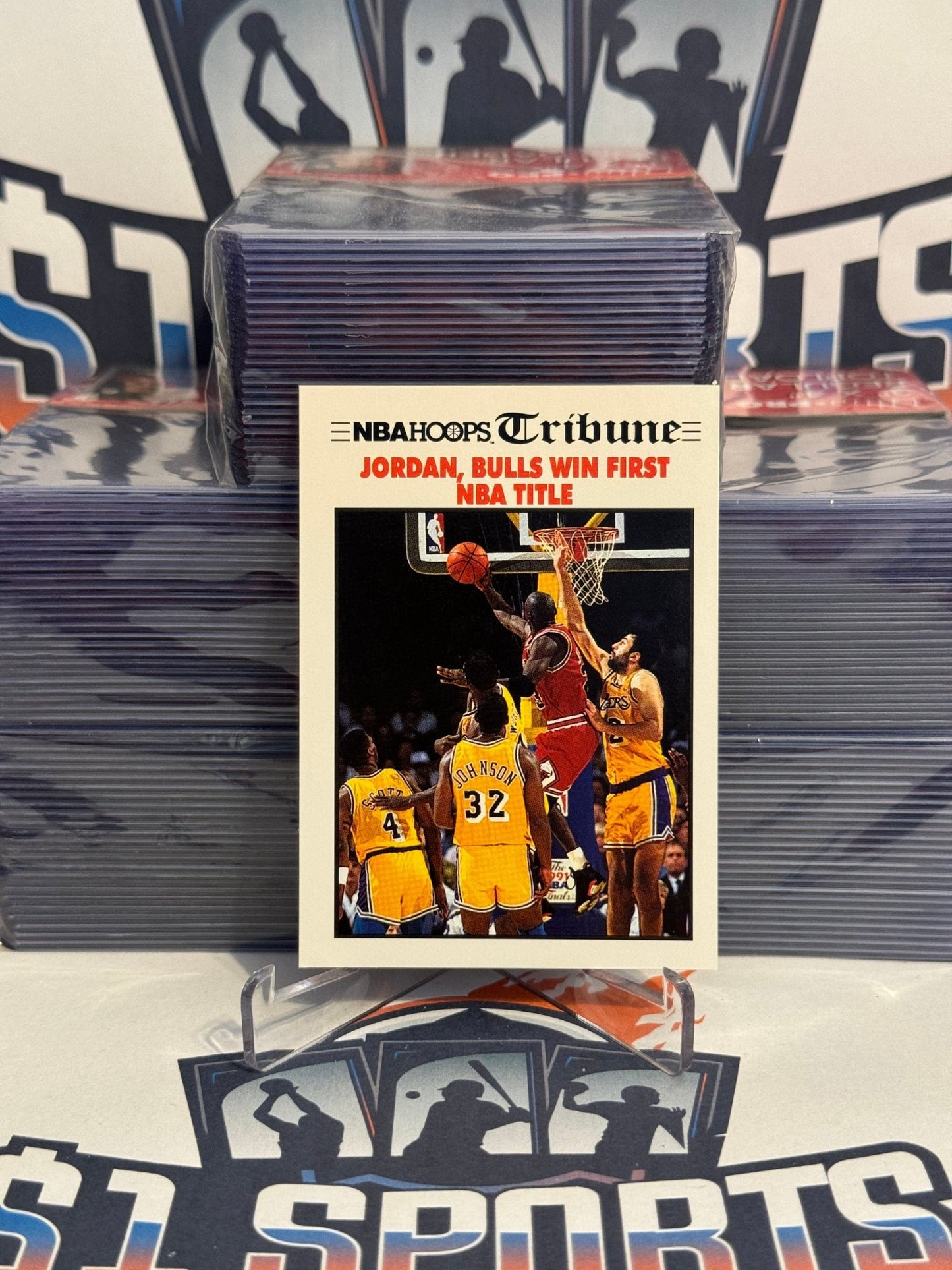 1991 NBA Hoops (NBA Finals) Michael Jordan & Magic Johnson #542