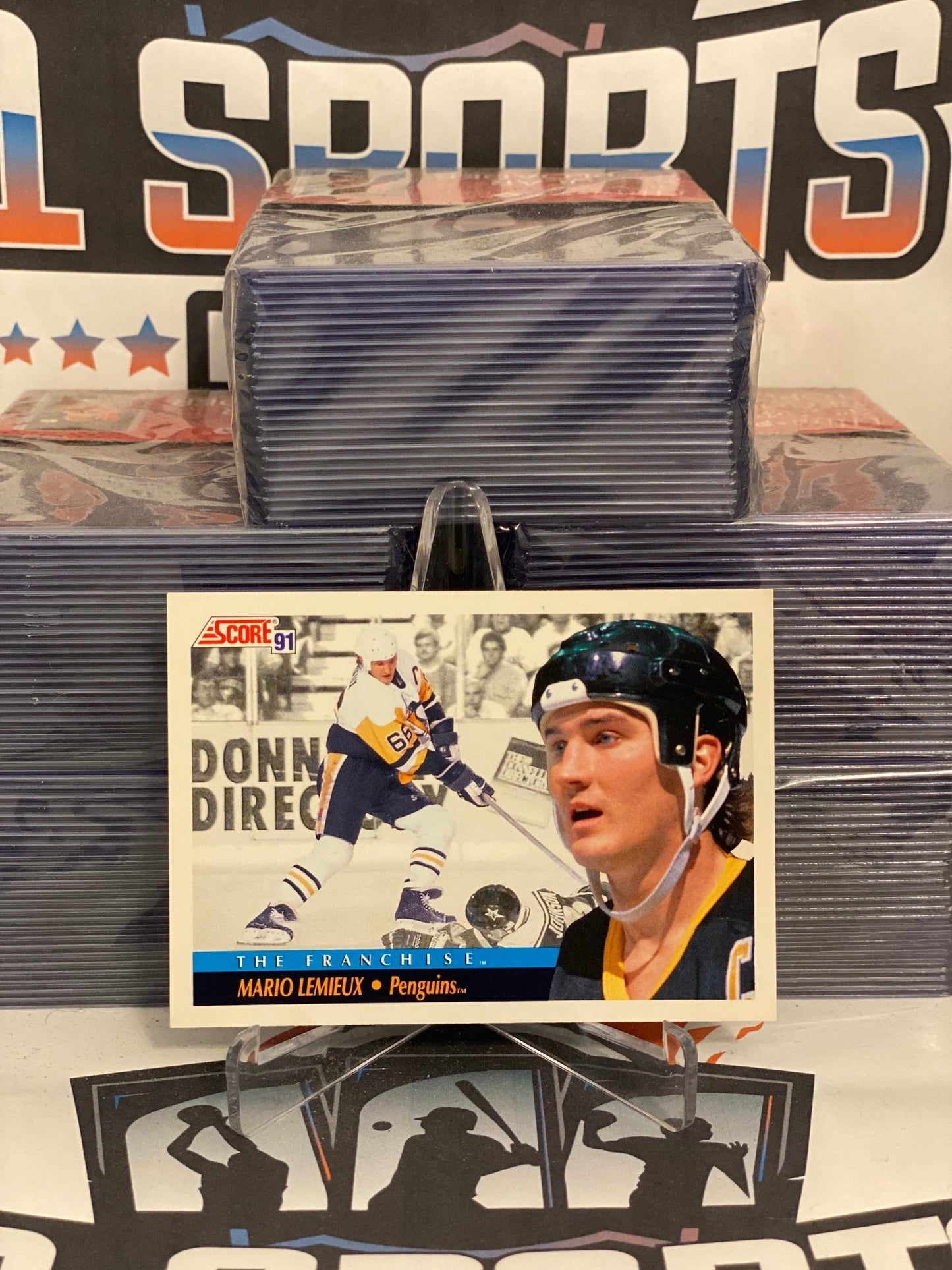 1991 Score (The Franchise) Mario Lemieux #335