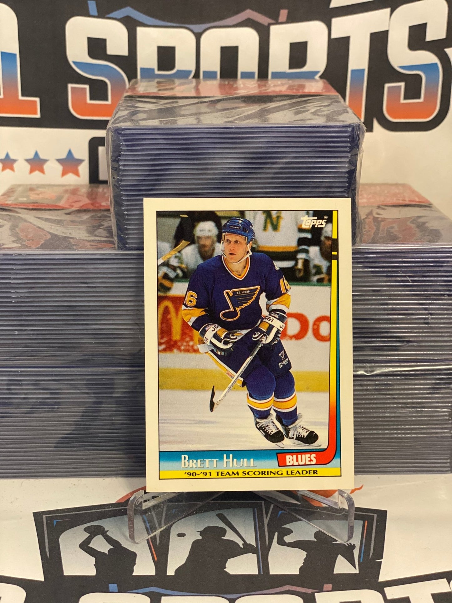 1991 Topps (Scoring Leader) Brett Hull #20