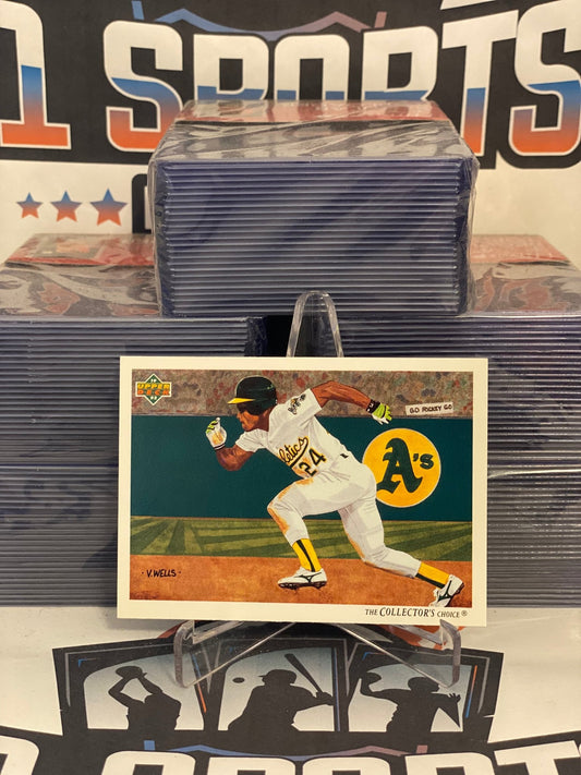 1991 Upper Deck (Athletics Checklist) Rickey Henderson #90