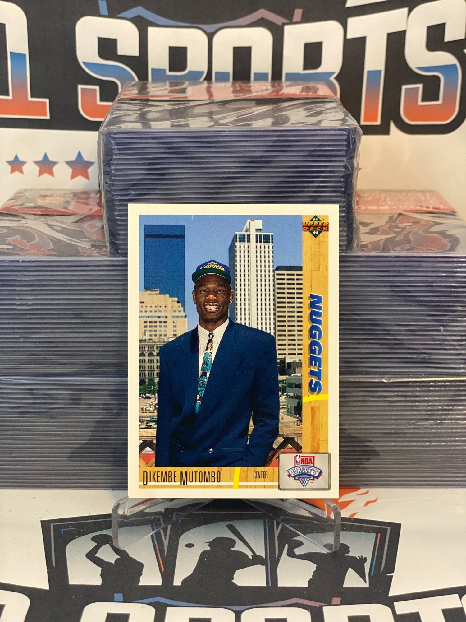 1991 Upper Deck (NBA Draft) Dikembe Mutombo Rookie #3