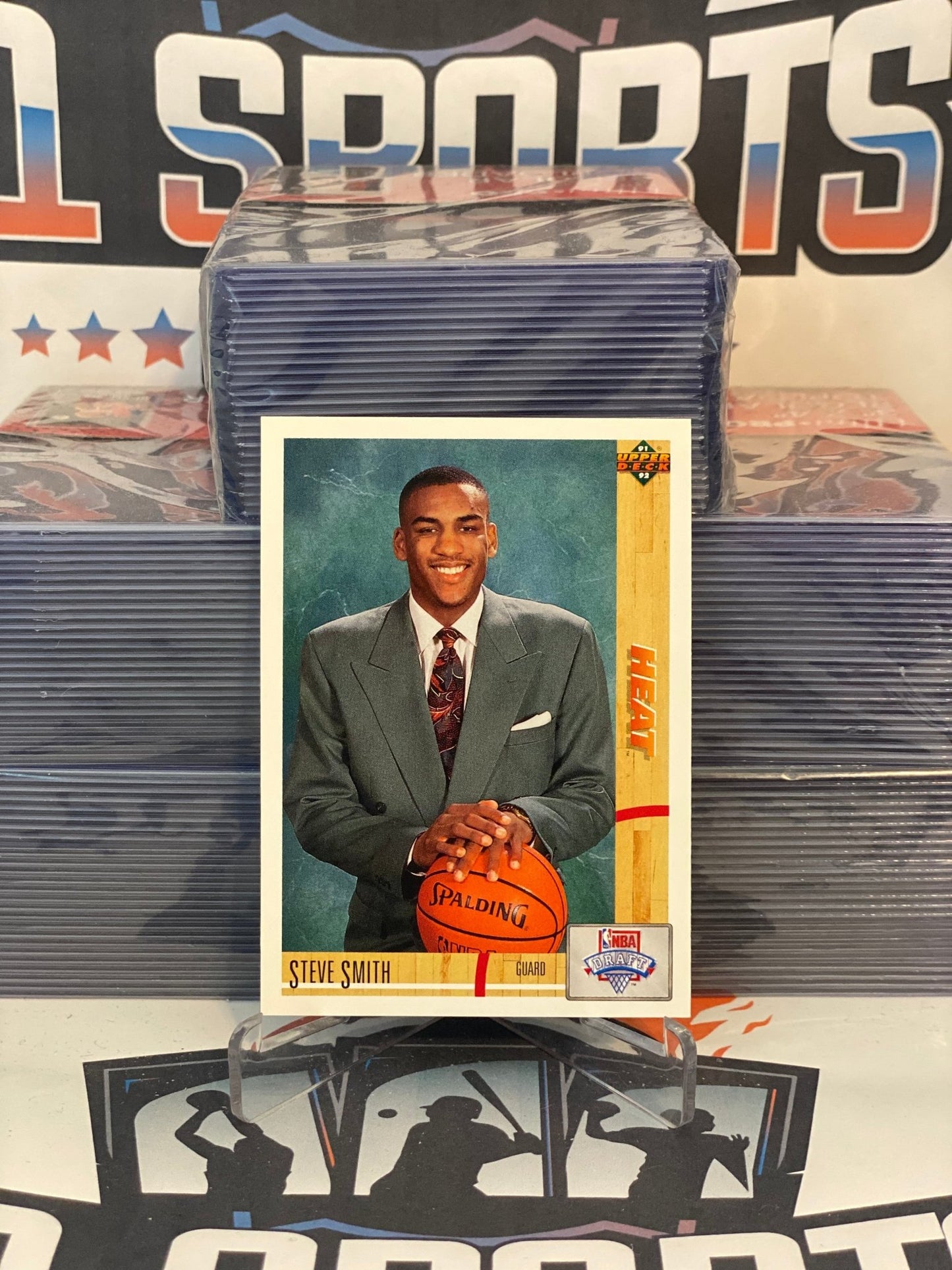 1991 Upper Deck (NBA Draft) Steve Smith Rookie #4