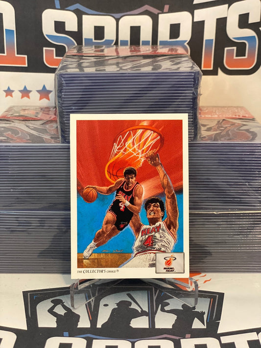 1991 Upper Deck (Team Checklist Art Card) Rony Seikaly #80