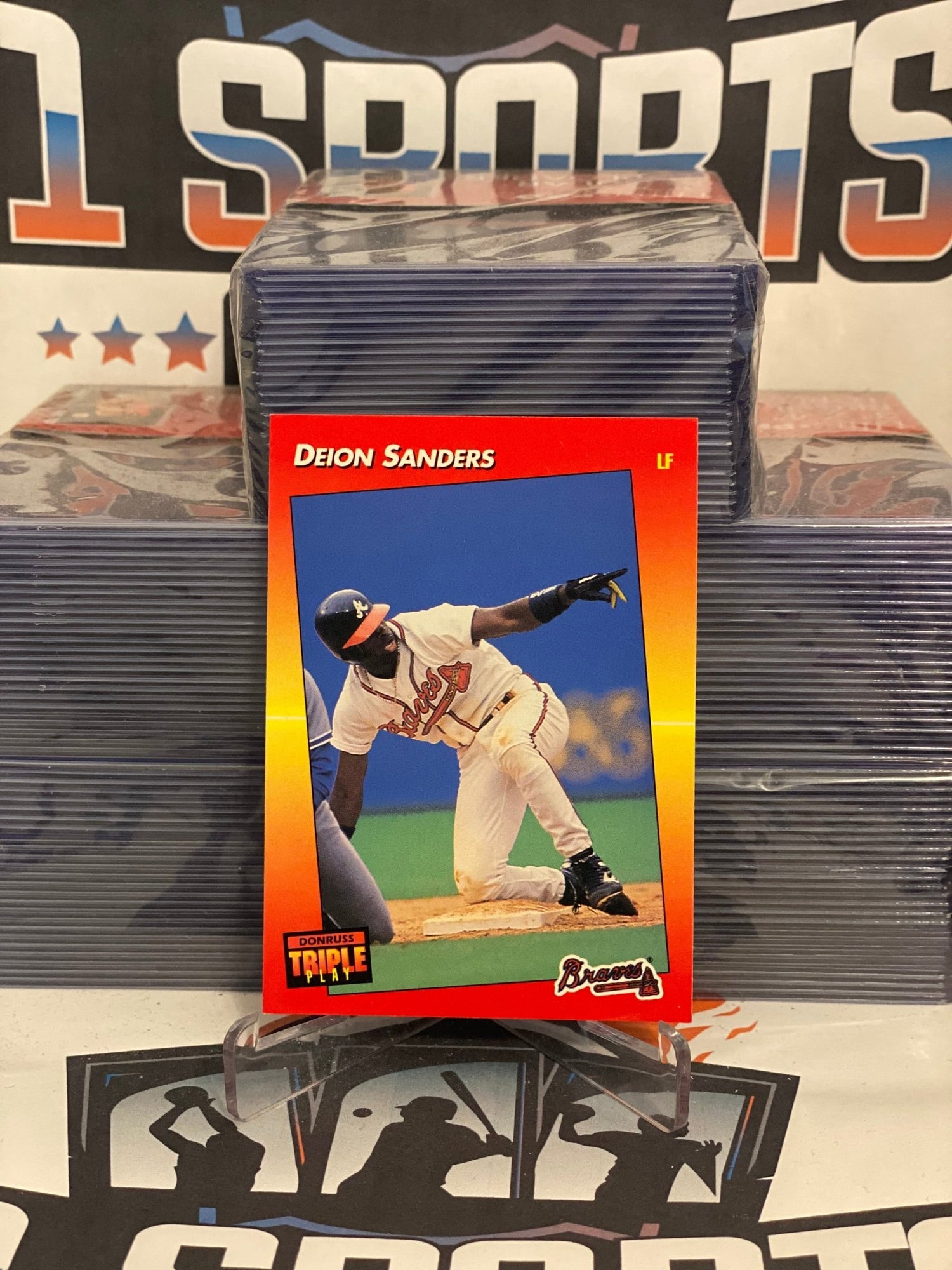 1992 Donruss Triple Play Deion Sanders #186 – $1 Sports Cards