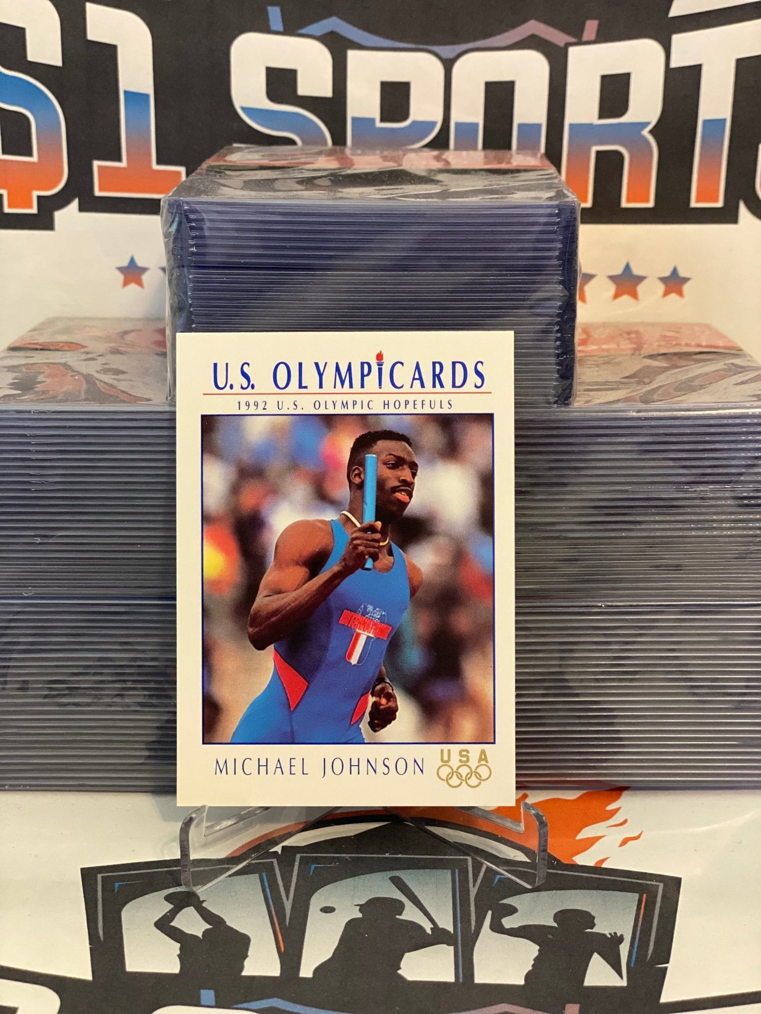 1992 Impel U.S. Olympics Michael Johnson #87