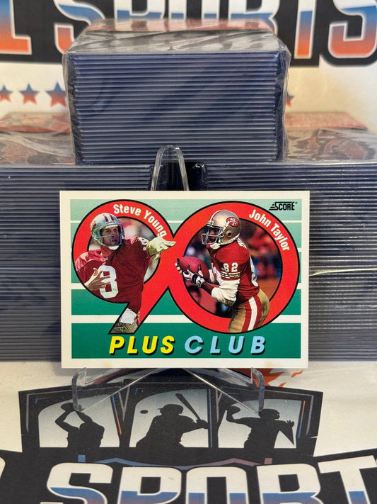 1992 Score (90 Plus Club) Steve Young & Jerry Rice #542