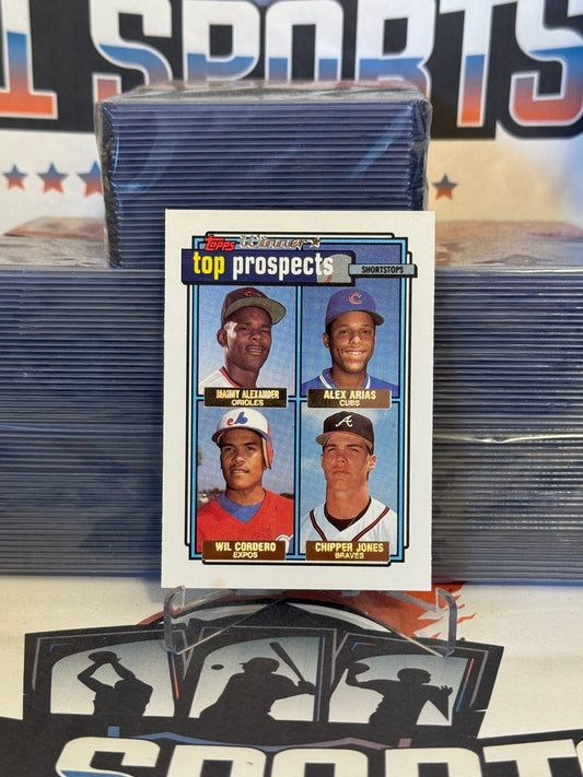 1992 Topps (Gold Winner, Top Prospects) Chipper Jones Rookie #551