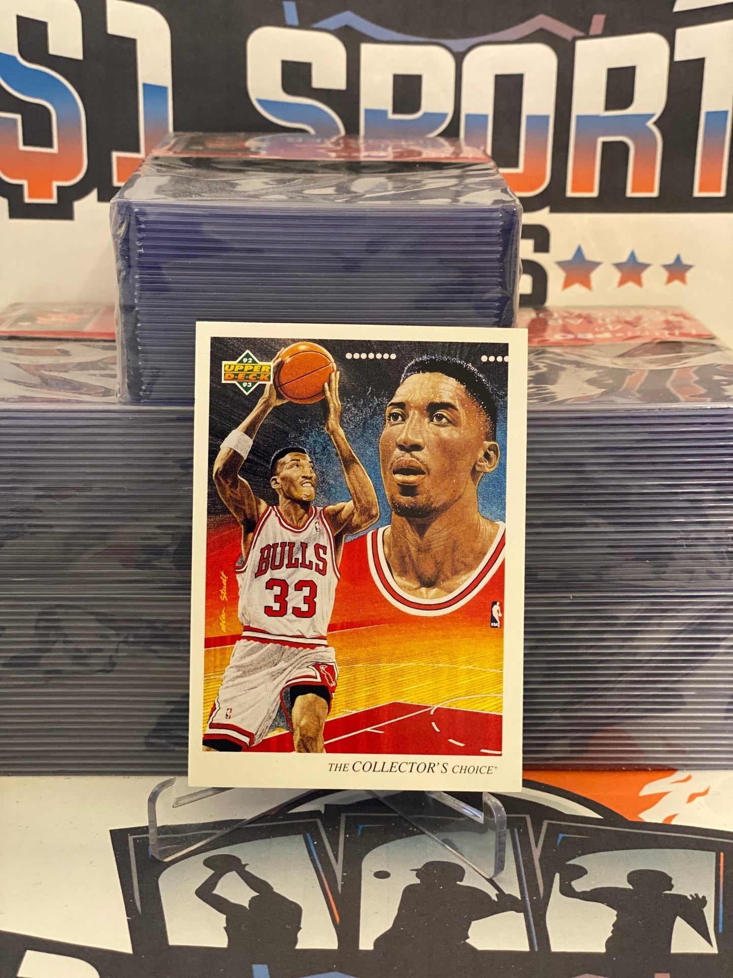 1992 Upper Deck (Bulls Checklist) Scottie Pippen #37