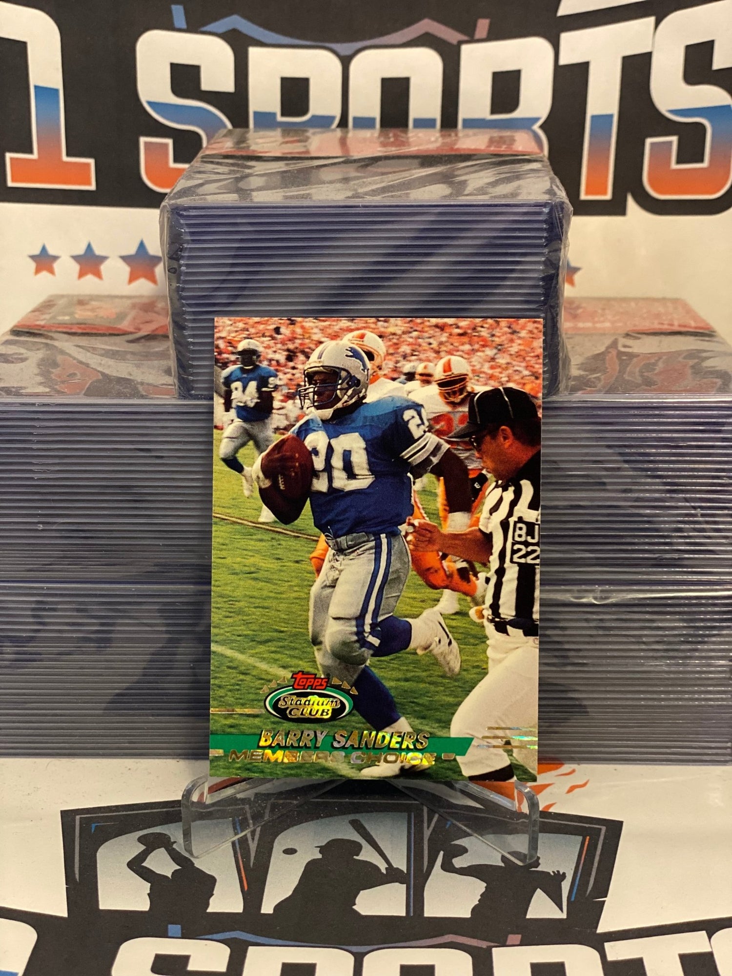 1993 Topps Stadium Club (Members Choice) Barry Sanders #496