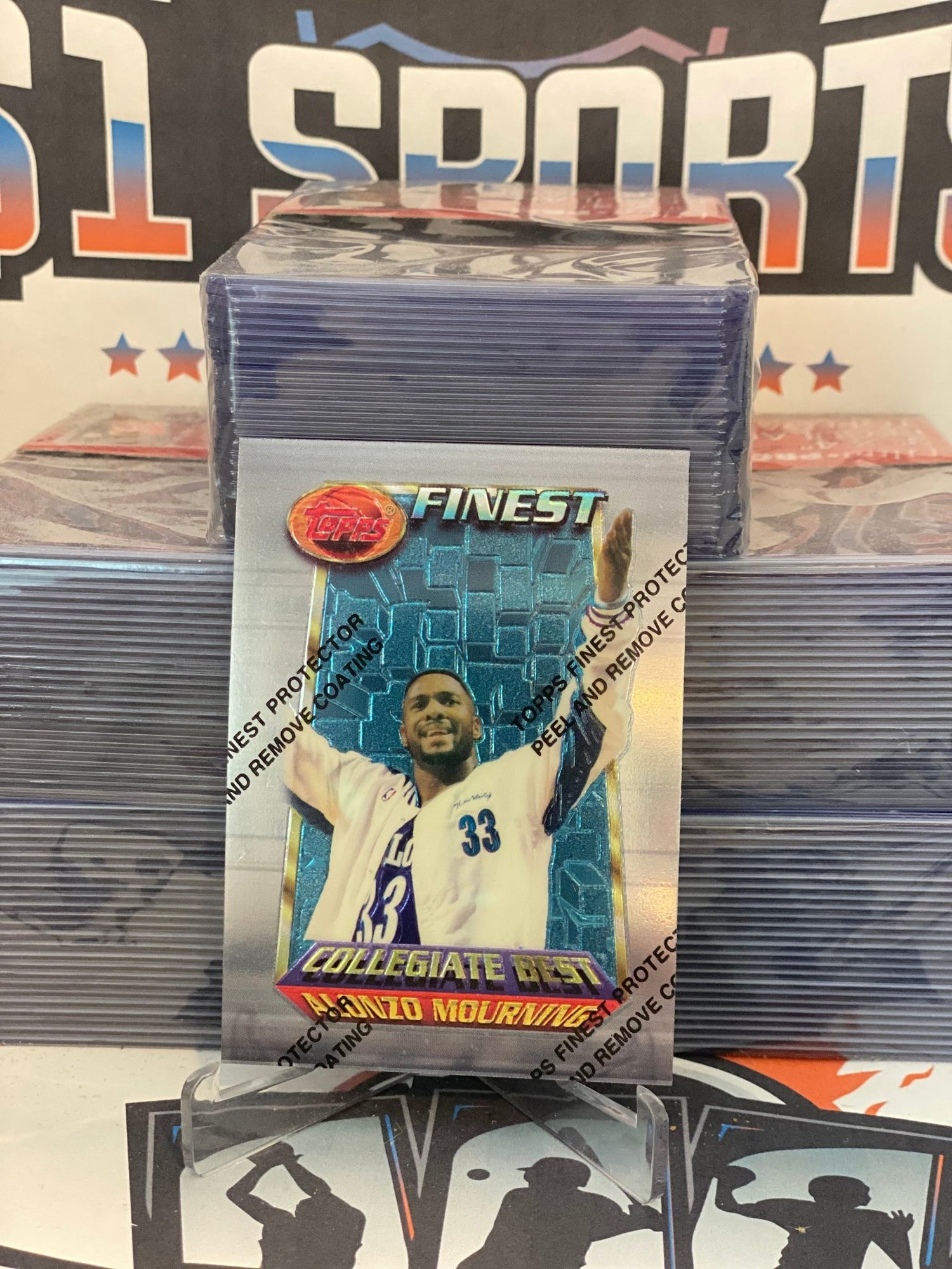 1994 Topps Finest (Collegiate Best) Alonzo Mourning #230