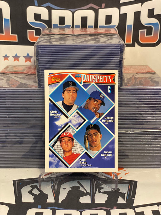 1994 Topps (Prospects) Carlos Delgado, Jason Kendall, Paul Bako, Chris Howard Rookie #688