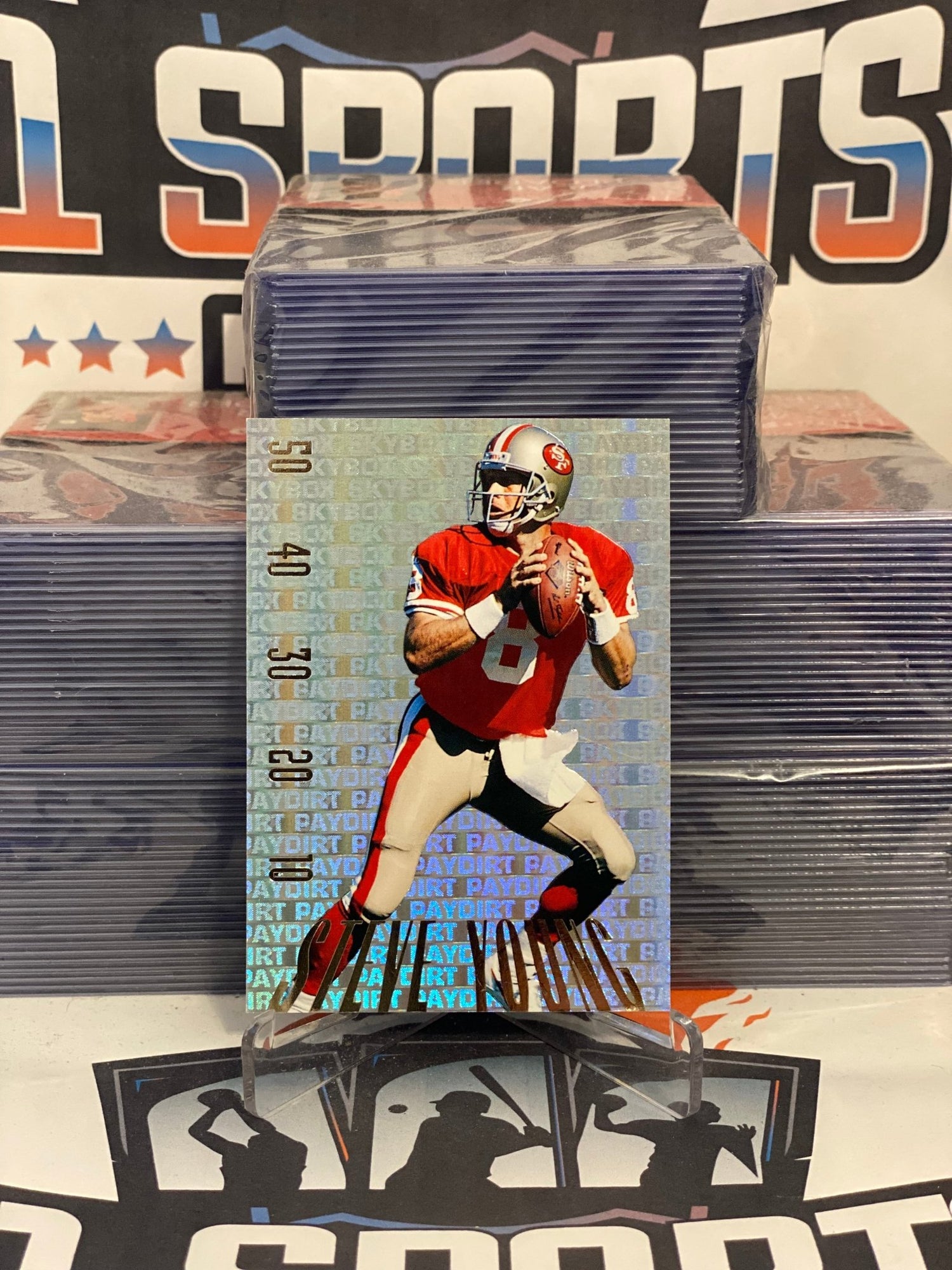 1995 Skybox (Gold, Paydirt) Steve Young #PD30