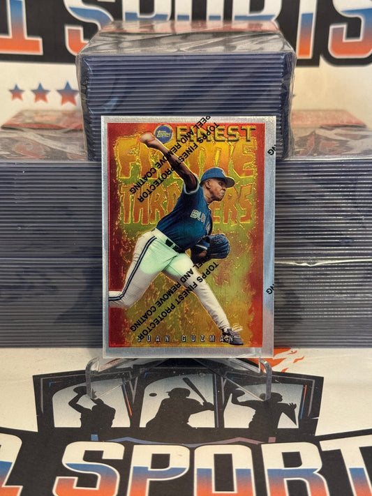 1995 Topps Finest (Flame Throwers) Juan Guzman #FT3