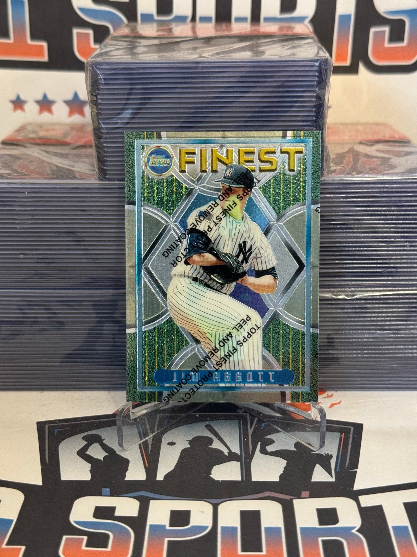 1995 Topps Finest Jim Abbott #190