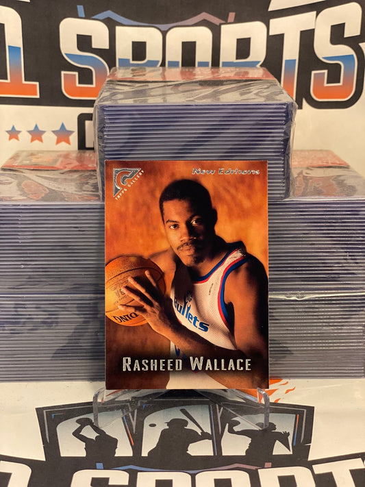 1995 Topps Gallery (New Editions) Rasheed Wallace Rookie #52