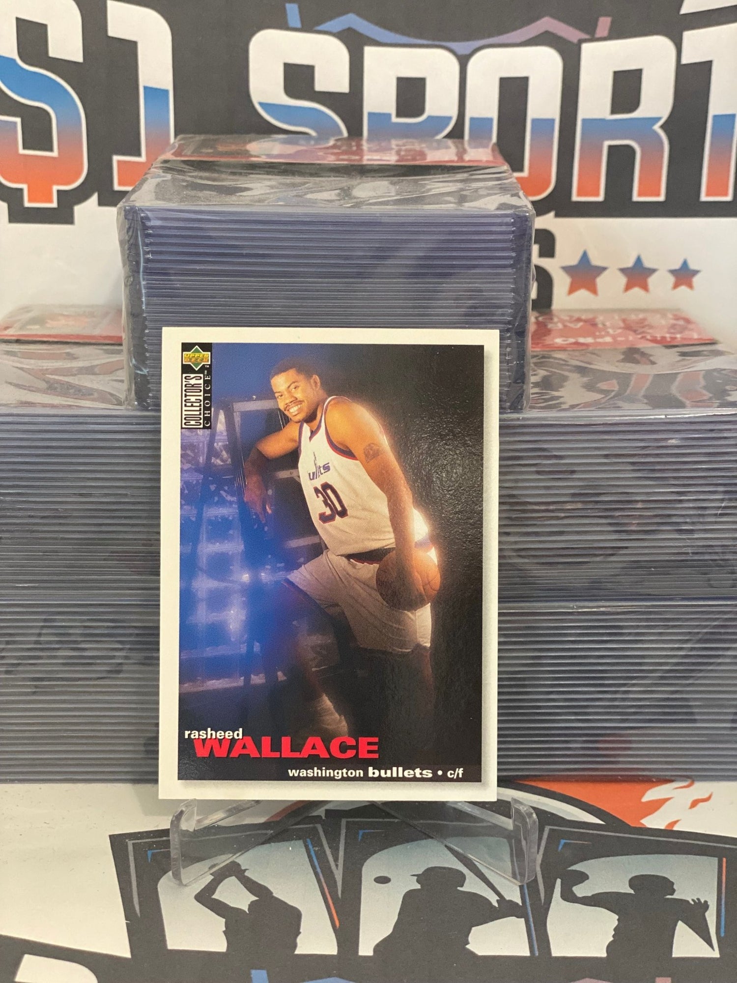 1995 Upper Deck Collector's Choice Rasheed Wallace Rookie #109