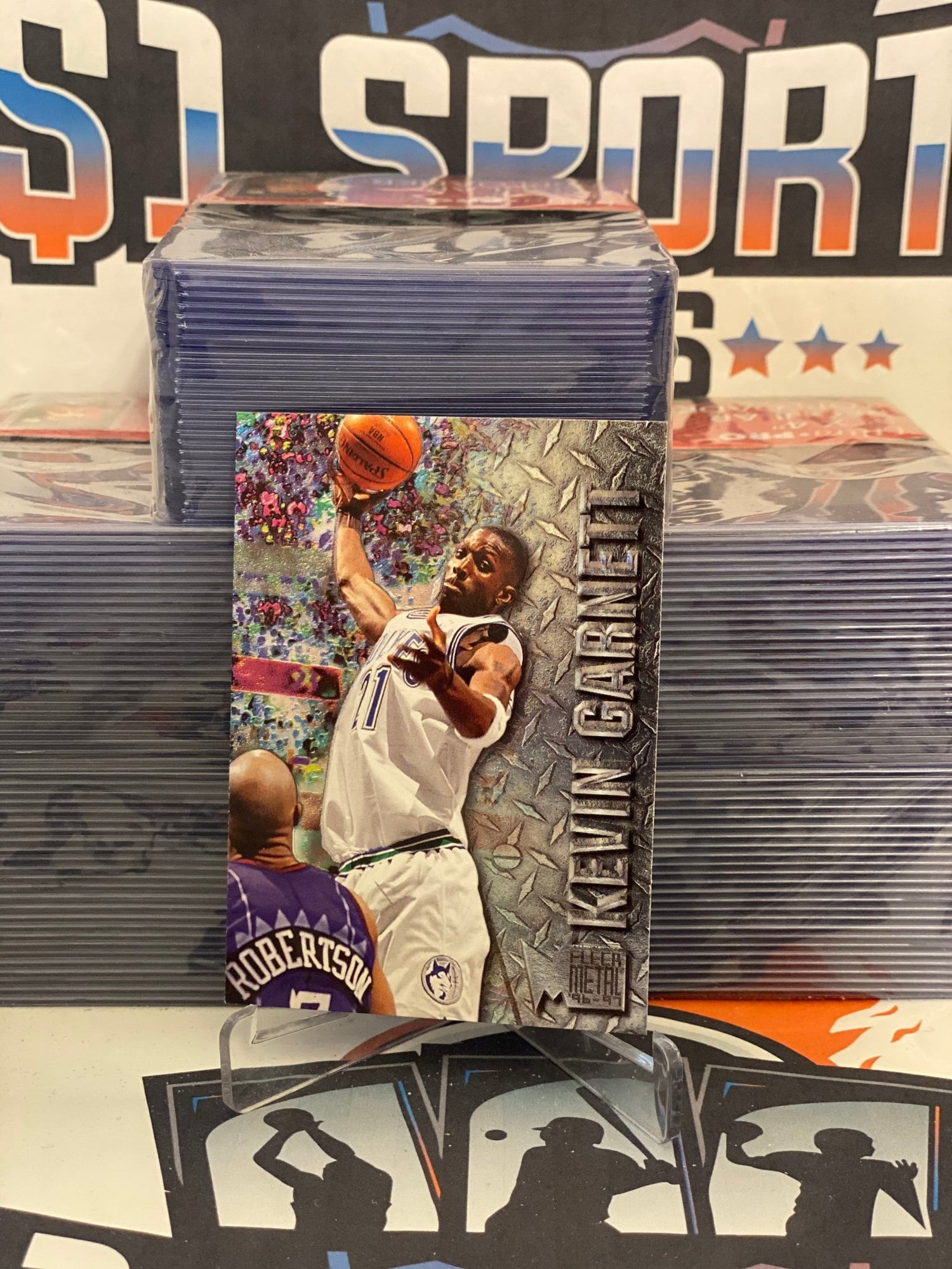 1996 Fleer Metal (2nd Year) Kevin Garnett #58