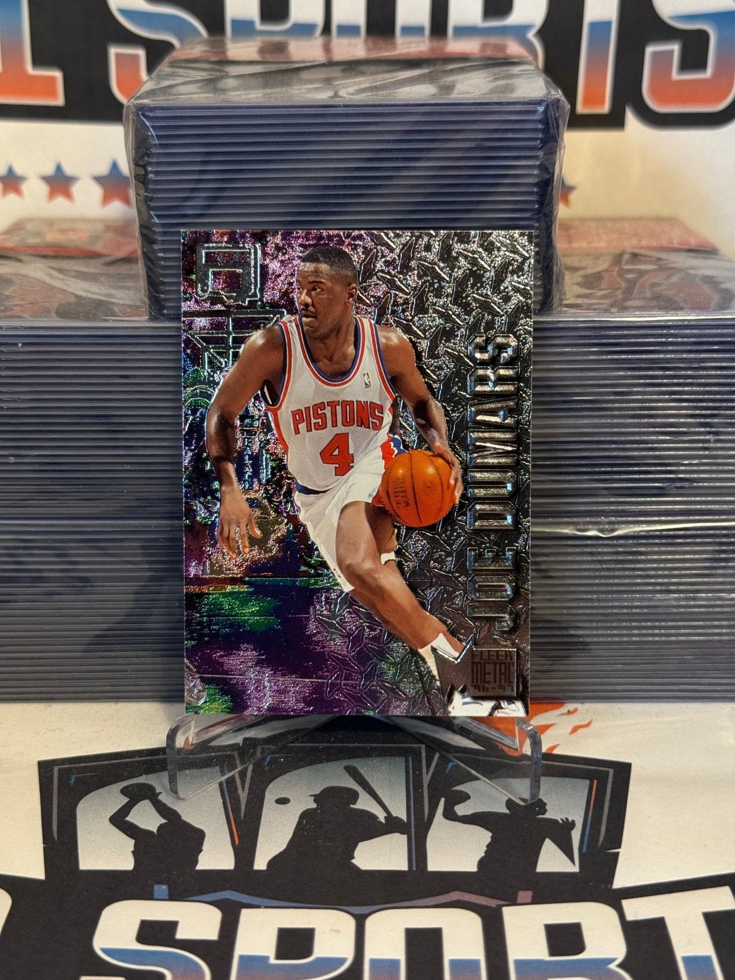 1996 Fleer Metal Joe Dumars #28
