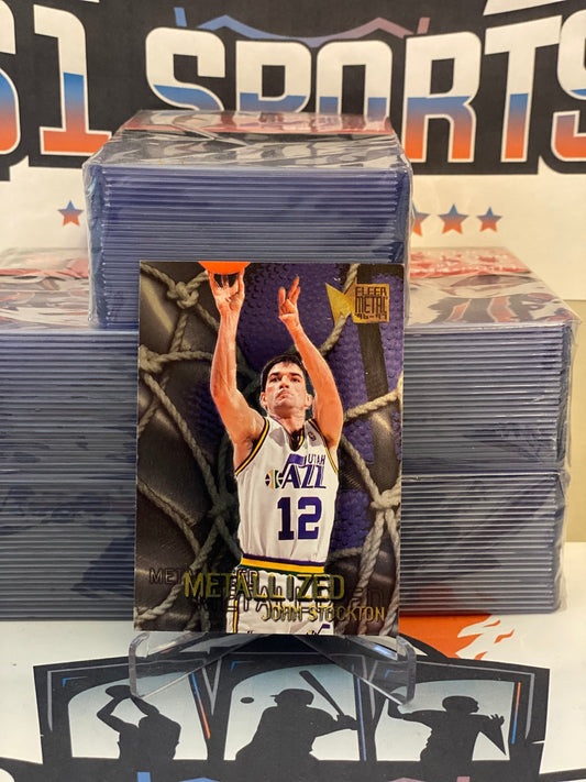 1996 Fleer Metal (Metalized) John Stockton #133