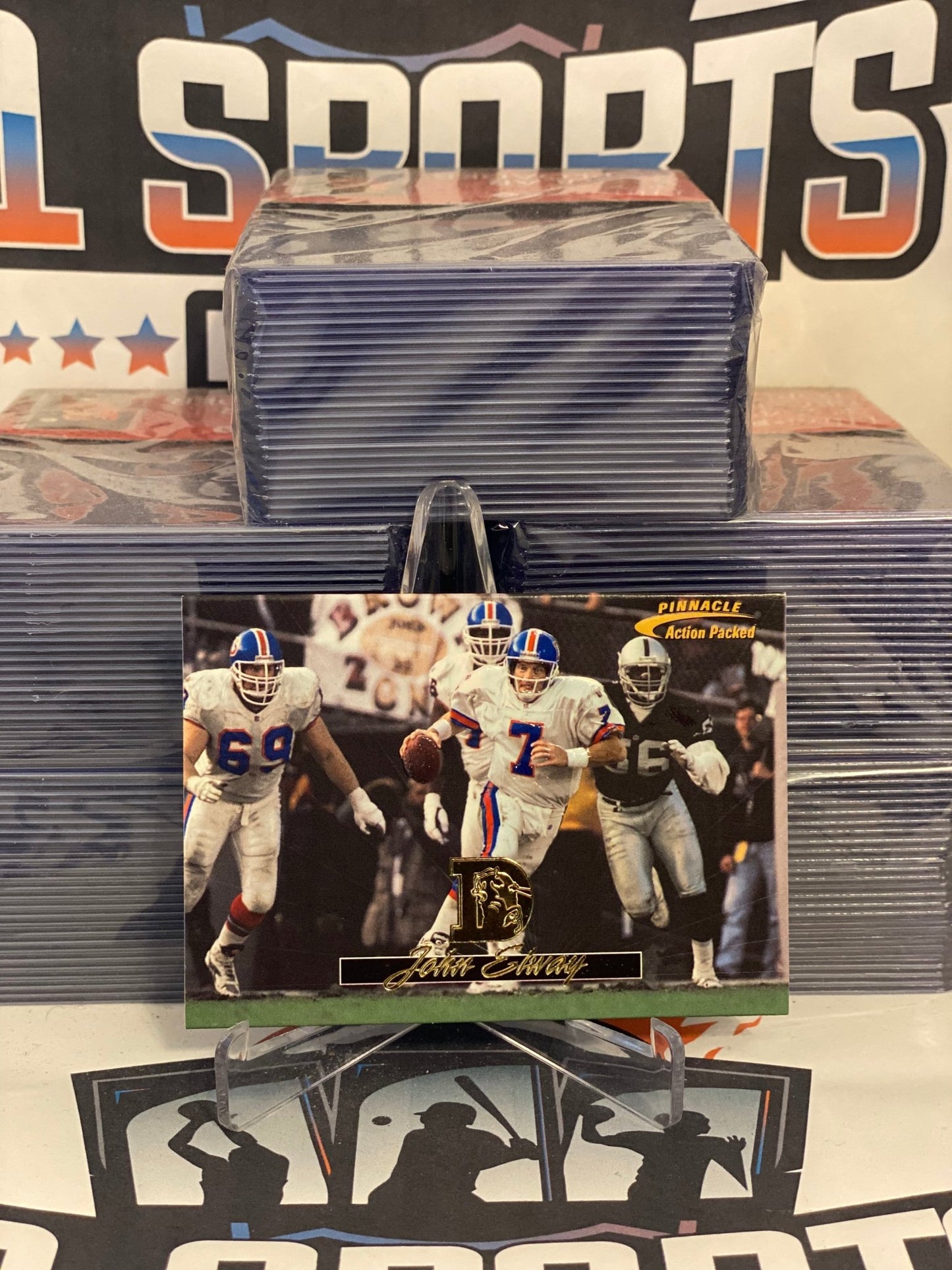 1996 Pinnacle Action Packed John Elway #61